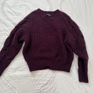 EXPRESS Open Cable Raglan Sleeve Sweater